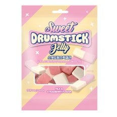  스윗 드럼스틱 스쿼시스 젤리 체리앤밀크맛 캔디