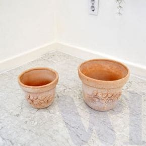 위아리턴 이탈리아 수제토분 20X15CM 테라코타화분 빈티지토분 난간