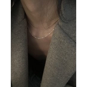 [925silver] Combie layered necklace