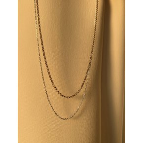 [925silver] Combie layered necklace