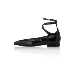 MD1106f Square Toe X-Strap Flat-Black