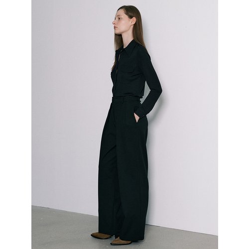 [Day-wool] Wide-leg Winter Trousers