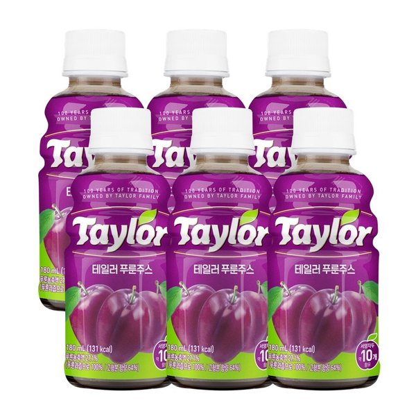 테일러푸룬 공식 푸룬주스 180ml x 6병