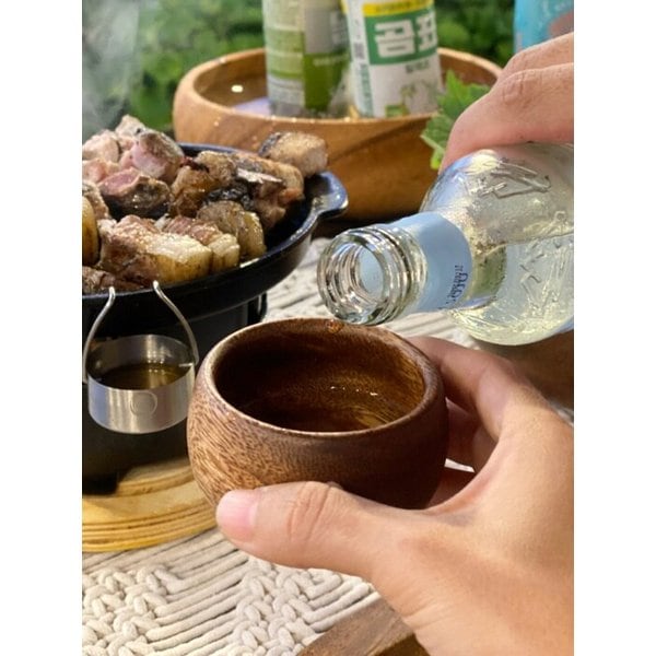 [NATI+] 나티플 아카시아 옻칠 우드 종지 4TYPE