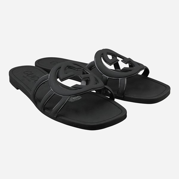 [시흥점] 6S 780307 J8700 1000 인터로킹 G 슬라이드 샌들 블랙