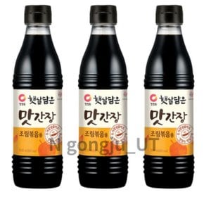 대상 청정원 햇살담은 조림 볶음용 맛간장 500ml 3개