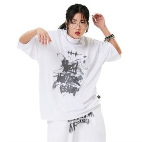 [홀리넘버세븐] [CocaNButter] Oversized Hip Hop Dance Studio Vintage Graphics T-Shirt_WHITE