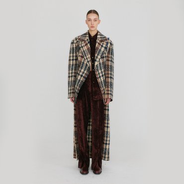 EENK ZUIQ Hand-made Tail Coat - Beige/Black