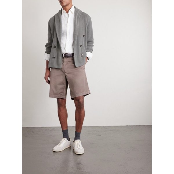 브루넬로쿠치넬리 코튼 블렌드 버뮤다 쇼츠 46376663163000381