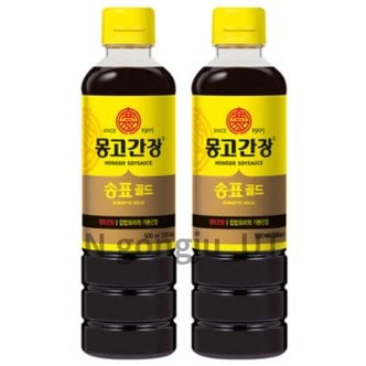  몽고간장 송표 골드 베이스 소스 양조간장 500ml 2개