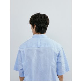 Stripe ring 1/2 shirt (blue stripe)