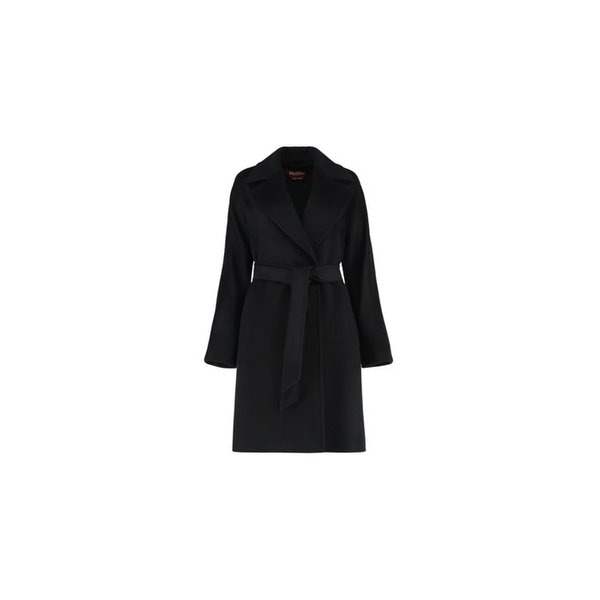 25FW 드라벤나 DRAVENNA 벨티드 울 코트 블랙 2526016152 013