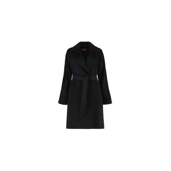 25FW 드라벤나 DRAVENNA 벨티드 울 코트 블랙 2526016152 013