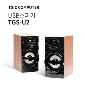 TGIC PC스피커 우퍼 게임 음악 TGS-U2 2채널