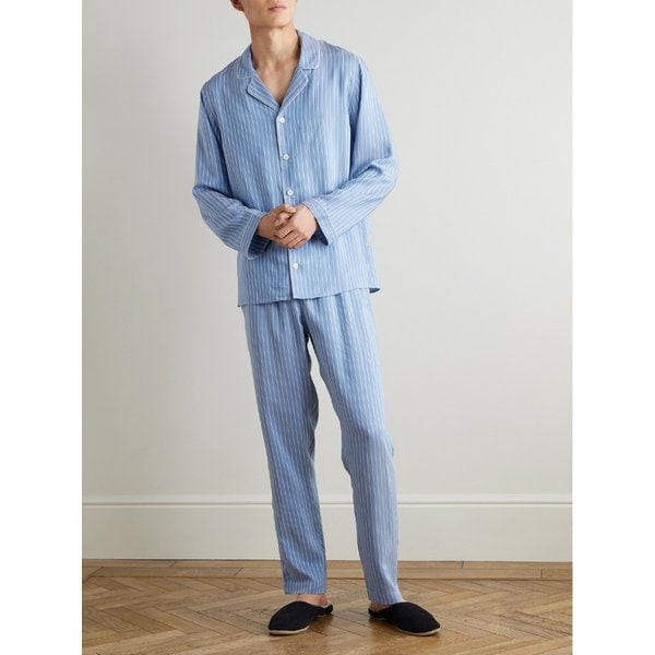 짐멀리 캠프 칼라 스트라이프 파자마 세트 46376663162965864