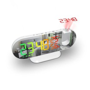 레인래빗 LED 라디오 빔 알람시계 온습도 (WDB6A20)