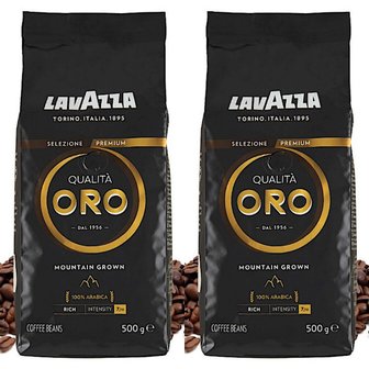  라바짜 퀄리타 오로 마운틴 그로운 커피빈 원두 홀빈 커피 Lavazza Mountain Grown 500g 2개