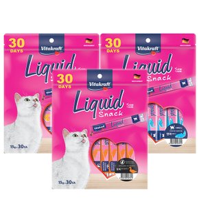 비타크래프트 리퀴드 스낵 15g x 30P 고양이간식