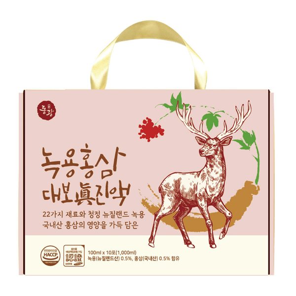 [G]동광 녹용 홍삼대보 진액 100ml X 10포 22가지 원료