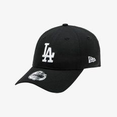 [키즈] MLB LA 다저스 화이트 온 블랙 언스트럭쳐 볼캡 블랙  14666484