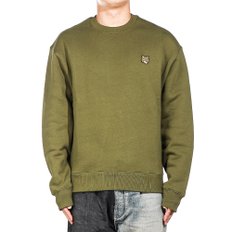 24FW (MM00316KM0307 MILITARY GREEN) 남성 볼드 폭스헤드 맨투맨_