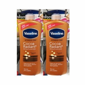 바셀린 코코아 래디안트 바디로션 Vaseline 600ml 2팩