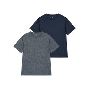남녀공용 퀵드라이 라운드넥 티셔츠 2매 J42N901204081