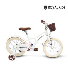 로얄키즈 클래식 퓨어화이트 16 알루미늄 어린이 자전거