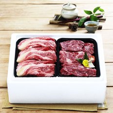 [냉장][안동안심한우] 알뜰 3호세트 1kg (1등급/등심500g+국거리 500g)