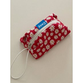 DAISY COSY POUCH_ raspberry