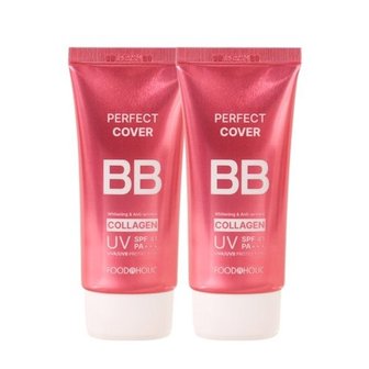  (2개)푸드어홀릭 퍼펙트 커버 콜라겐 비비크림 BB크림 50ml