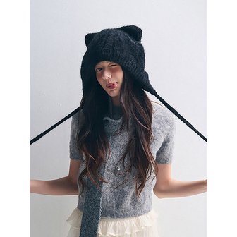 다나버튼 래빗 퍼 무드팝 캣햇 (3 Colors)