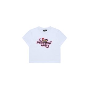 The Powerpuff Girls x acmedelavie curlylogo crop t-shirts WHITE PPG컬리로고 크롭SSCCPG-WHT