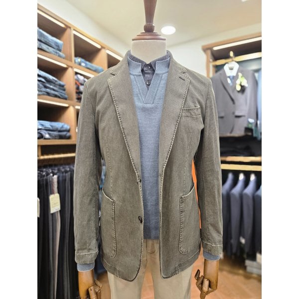 [여주점] 코오롱 브렌우드 남성 셀렉션 데님라이크 면워싱 자켓 BRJCS26811KHX