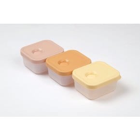 자동스팀아웃 플래티넘 실리콘 이유식 용기 200ml 3P