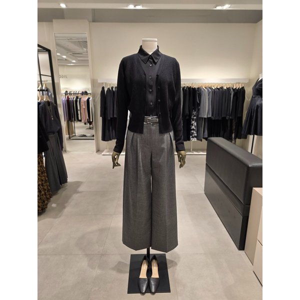 [파주점] 세트 브이넥 가디건 + 블라우스 + 와이드 팬츠 JS3B1CD531,JSRB0BL171,JS2B0SL341