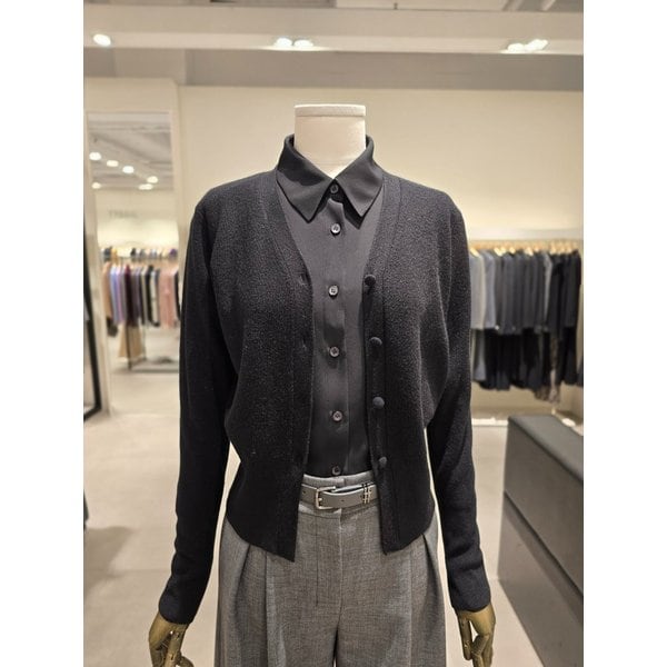 [파주점] 세트 브이넥 가디건 + 블라우스 + 와이드 팬츠 JS3B1CD531,JSRB0BL171,JS2B0SL341