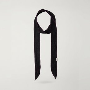 (W) 링클 컬러 블록 스카프 블랙 SA262WAM01 BLK
