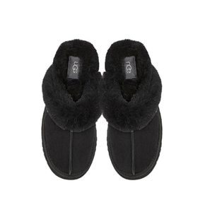 23FW 어그 UGG 디스케트 퍼 여성 슬리퍼 블랙 1122550 BLK