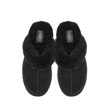 UGG 23FW 어그 UGG 디스케트 퍼 여성 슬리퍼 블랙 1122550 BLK