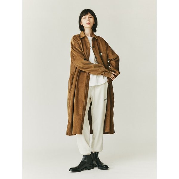 코듀로이오버핏 원피스 카멜