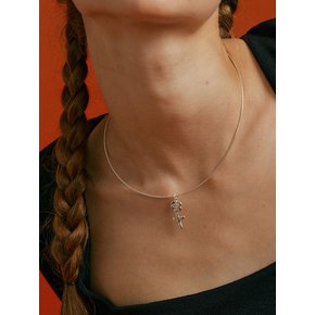 Rose cross Silver925 Necklace