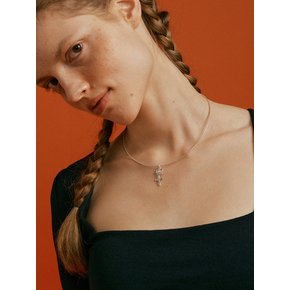 Rose cross Silver925 Necklace
