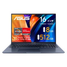 ASUS Vivobook 16X M1603QA (Ryzen 5 5600H 8GB SSD 512GB 노트북 16형) M1603QA-MB014WA[일본