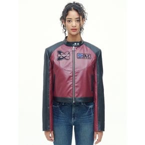 에코레더 레이싱 라이더 자켓 와인 ECO LEATHER RACING RIDER JACKET WN