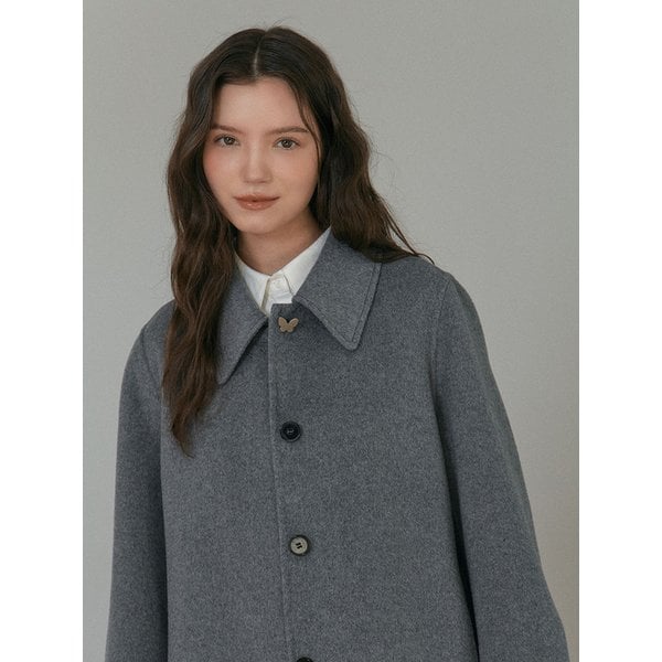 Button Point Handmade Coat_GREY