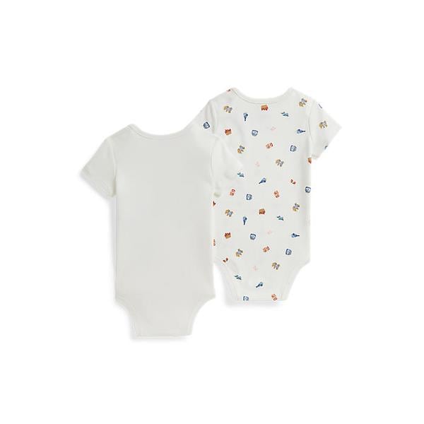 랄프 로렌 베이비 여아 폴로 베어 코튼 바디수트 투팩(CWPO2STF0520077650)