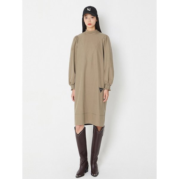 Smock Sleeve Back Ribbon Dress_LFDAW21330KHX