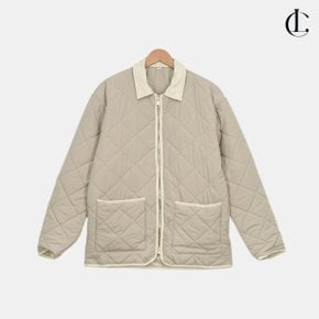 여성 간절기 데일리 누빔 점퍼 카라 아우터 퀼팅 자켓 (M~2XL) LGC004