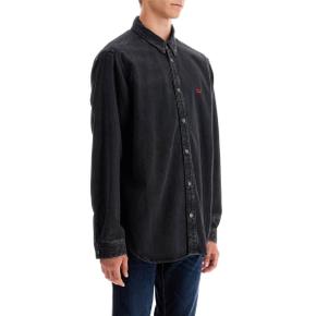 Long sleeve shirt A03534 068KE BLACK/DENIM